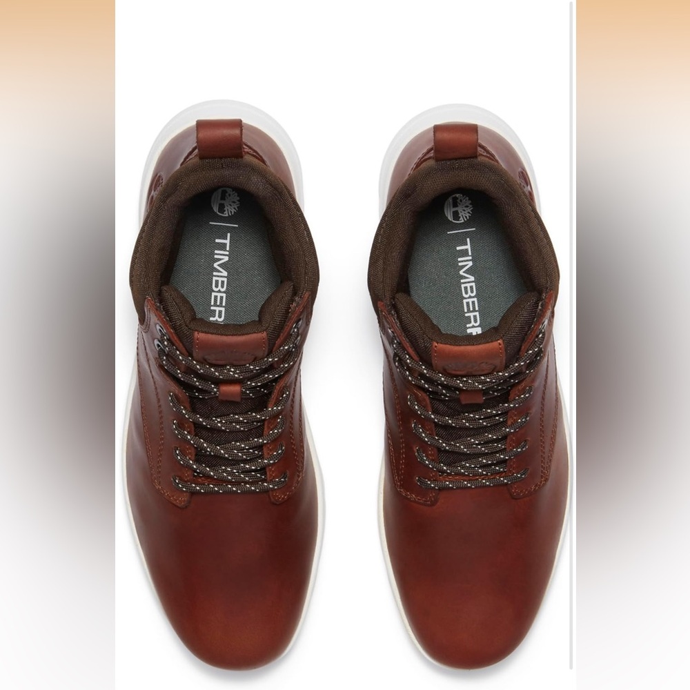 Timberland Men's Premium Leather Tan Boots - Picture 6 of 12
